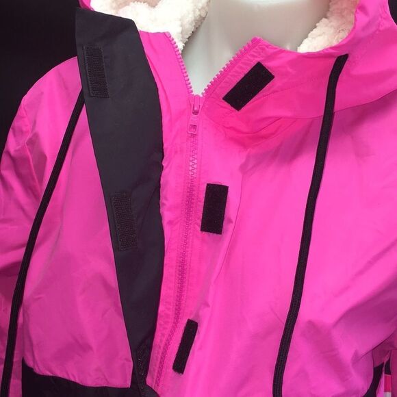 Victoria Secret pink logo rain jacket running women’s girls New - Picture 4 of 10